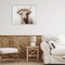 Stupell Industries Shaggy Cattle Floral Crown Framed Giclee, design by Shawna Stewart